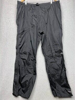 EMS Eastern Mountain Sports Rain Pants Mens XXL Black Nylon Waterproof System 3